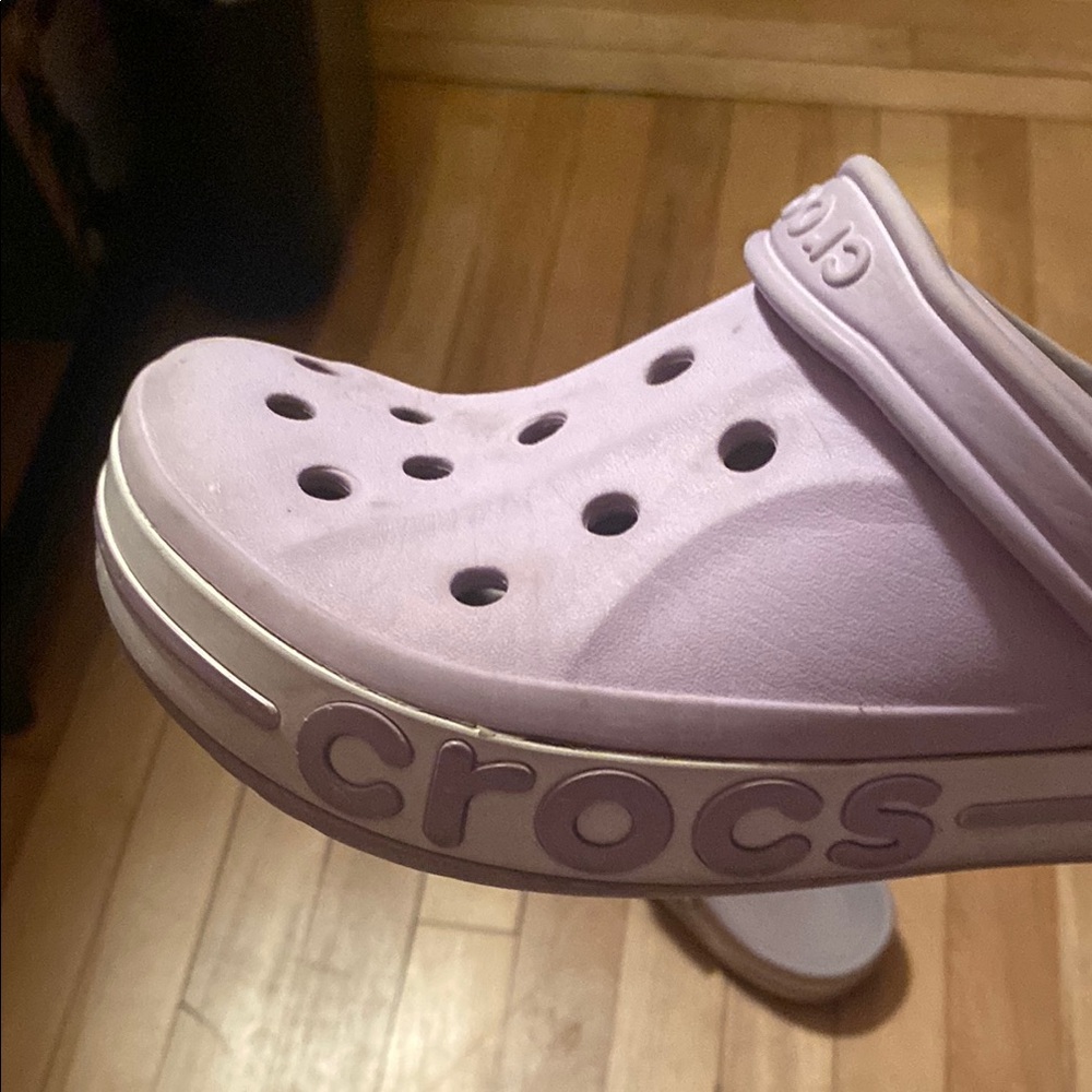 Purple crocs